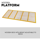 450kg Mobile Scaffold Ladder Scaffolding Platform Portable Ladder Work Safety - 45-Degree Angle