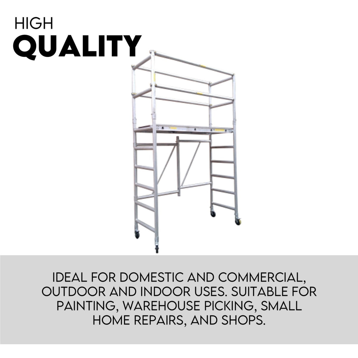 3M Mobile Scaffold Aluminium 225KG Capacity Portable Safety Platform