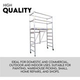 3M Mobile Scaffold Aluminium 225KG Capacity Portable Safety Platform - Front View