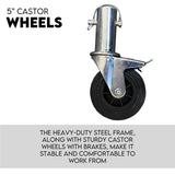 3M Mobile Scaffold Aluminium 225KG Capacity Portable Safety Platform - Top-Down View