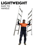 3M Mobile Scaffold Aluminium 225KG Capacity Portable Safety Platform - Rear View