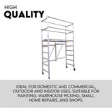 3.0M Aluminium Scaffold Mobile Tower Single Width Platform Height AU Standard - Front View