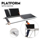 3.0M Aluminium Scaffold Mobile Tower Single Width Platform Height AU Standard - 45-Degree Angle