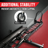Motorcycle Motorbike Carrier Rack Towbar Arm Rack Dirt Bike Ramp - Top-Down View
