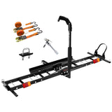 Motorcycle Motorbike Carrier Rack 2" Towbar Arm Dirt Bike Ramp Brake Lights