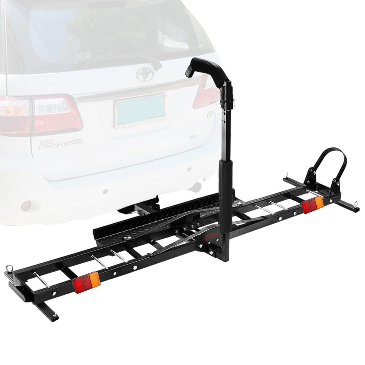 Motorcycle Motorbike Carrier Rack 2" Towbar Arm Dirt Bike Ramp Brake Lights