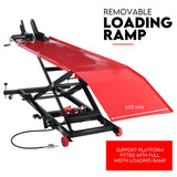 Motorcycle Lift 500kg Table Hydraulic Bike Jack Mechanic Stand Hoist Lifter - Top-Down View