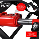 500Kg Hydraulic Motorcycle Lift Motorbike Stand Bike Jack Hoist Lift Table - Low Angle