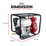 Fire Fighting Petrol Water Pump GP200 TWIN IMPELLER WITH A HONDA ENGINE - Extra Image