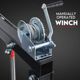 900kg Swivel Hydraulic Crane Hoist Jack UTE Trailer Truck Winch Pick up Lift