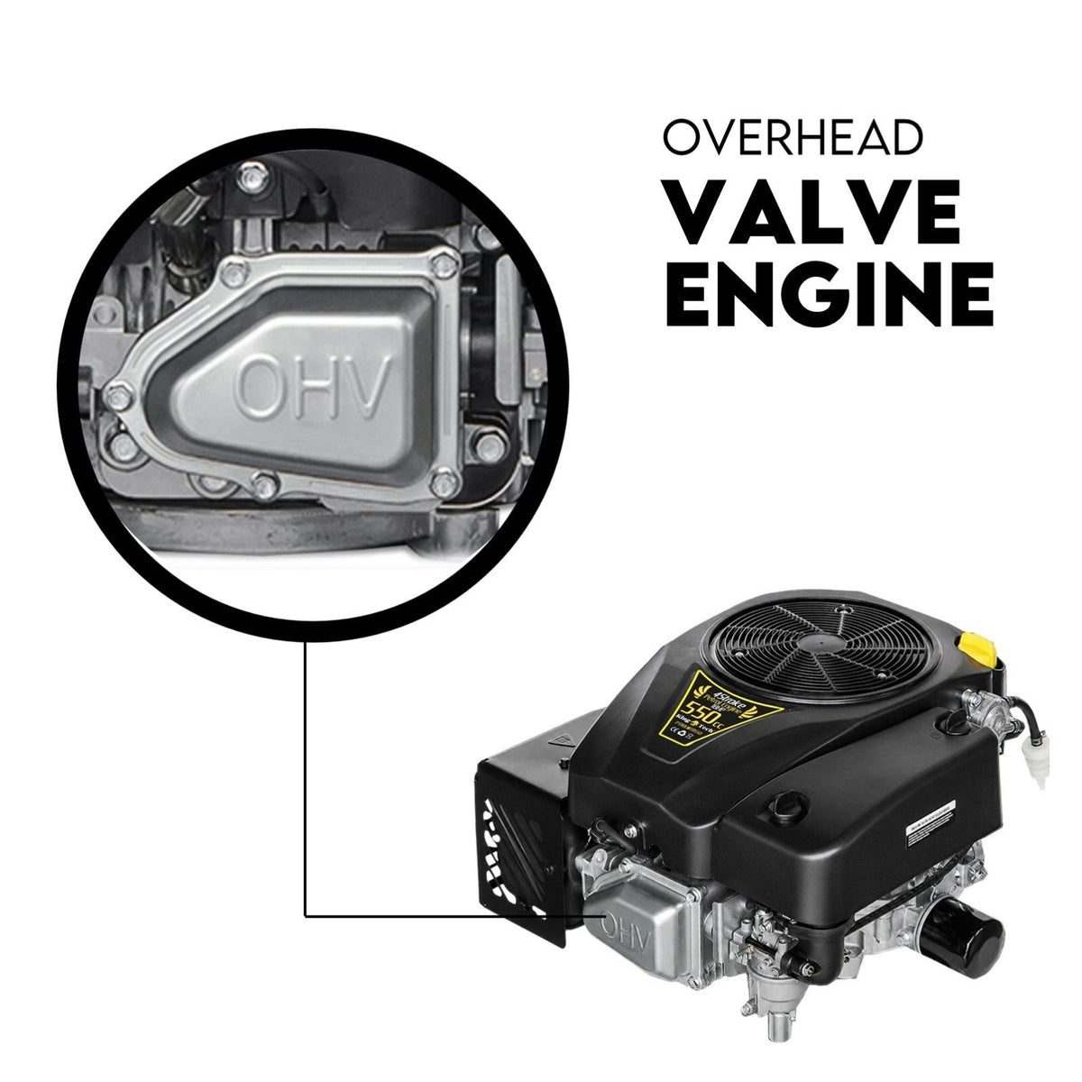 18HP Vertical Shaft Lawn Mower Engine Petrol Motor 4 Stroke OHV Ride On