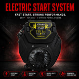 25HP V-Twin Vertical Shaft Lawn Engine Petrol Motor 4 Stroke Ride On Mower - Front View