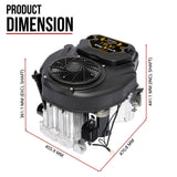 25HP V-Twin Vertical Shaft Lawn Engine Petrol Motor 4 Stroke Ride On Mower - Extra Image