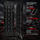 2x 10 Ton 4WD Car Recovery Tracks Sand Mud Snow Traction Boards Off-Road Device Mat - Top-Down View