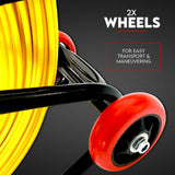 150M×8MM Fish Tape Puller Fiberglass Wire Cable Running Duct Rodder - Rear View