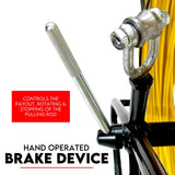 120M×6MM Fish Tape Puller Fiberglass Wire Cable Running Duct Rodder - Side View