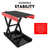 500kg Motorcycle Lift Scissor Jack Work Stand Motorbike Heavy Duty Bike - Top-Down View