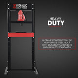 20 Ton Hydraulic Shop Press Workshop Jack Stand Bending Tool - Front View