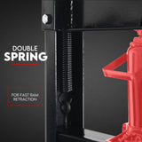 20 Ton Hydraulic Shop Press Workshop Jack Stand Bending Tool - Rear View