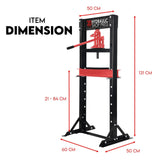 20 Ton Hydraulic Shop Press Workshop Jack Stand Bending Tool - Low Angle