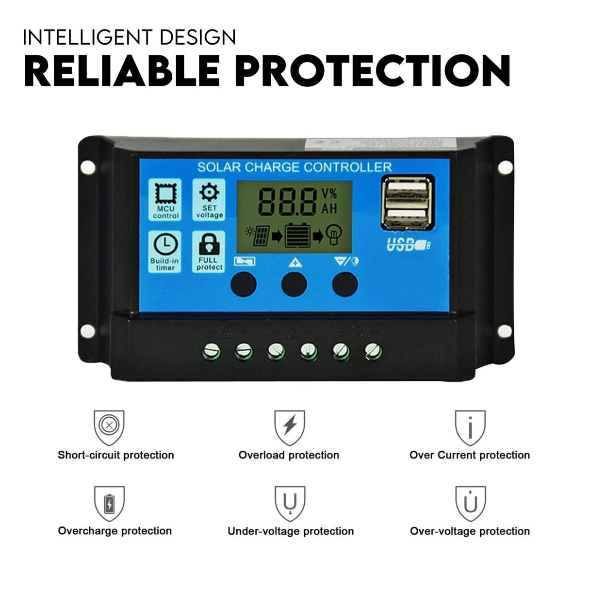 40W Full Solar Powered Automatic Remote Single Swing Gate Opener Battery