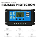 Swing Gate Opener Automatic Full Solar Power Kit Remote Control - Side View