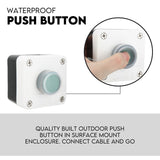 Swing Gate Opener Automatic Full Solar Power Kit Remote Control - Low Angle
