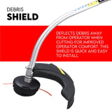 4 Stroke Curved Shaft Split Line Trimmer Whipper Snipper Cutter Garden Tool - Rear View