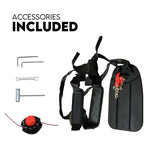 4 Stroke Curved Shaft Split Line Trimmer Whipper Snipper Cutter Garden Tool - Close-Up Angle