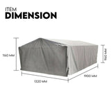 6X4 Box Trailer Cage Canvas Cover (900mm) Universal Waterproof Rip Resistant 3ft - Front View