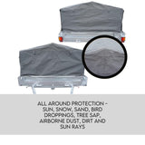 Box Cage Trailer Cover Canvas Tarp for 7x4 600mm High Cage Premium Quality 2 ft - Side View