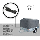 8x5 Box Trailer Cage Canvas Cover (900mm) 3ft Universal Waterproof Rip Resistant