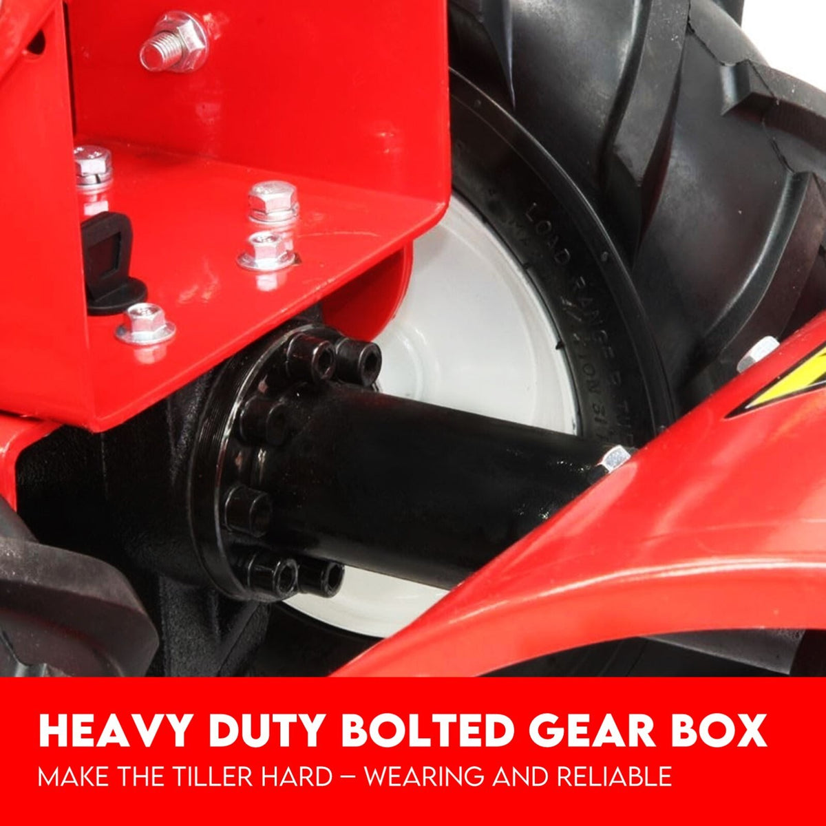 7HP Tiller Cultivator 4 Strokes Rotating Tines Power Handheld Rotary Hoe 4 Blades
