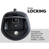 Black Whale Tail T Handle Lock Latch/Compression Lock Trailer Ute Toolbox - 45-Degree Angle