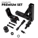 Towbar Adjustable Drop Tow Bar Ball Mount Tongue Hitch Trailer Car 3500KG 50mm - Side View