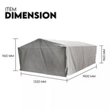 900mm Trailer Cage Canvas Tarp Cover for 6x4 High Quality Cage Universal 3 foot - Front View