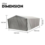 900mm Trailer Cage Canvas Tarp Cover for 6x4 High Quality Cage Universal 3 foot - Front View