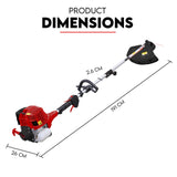 4 STROKE Whipper Snipper Straight Shaft Line Trimmer 31CC Pole Brush Cutter - Extra Image