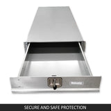 Under Tray Tool Box Trundle Drawer 1500 mm UTE Drawer Dual Extra Cab Toolbox - Front View