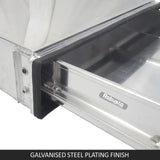 Under Tray Tool Box Trundle Drawer 1500 mm UTE Drawer Dual Extra Cab Toolbox - Top-Down View