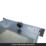 Under Tray Tool Box Trundle Drawer 1500 mm UTE Drawer Dual Extra Cab Toolbox - Rear View