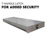 Under Tray Tool Box Trundle Drawer 1500 mm UTE Drawer Dual Extra Cab Toolbox - 45-Degree Angle