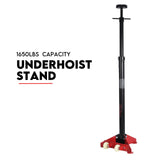 Under Hoist Stand 1650lbs 3/4Ton Movable Pole Jack Heavy Duty Support Car Lift