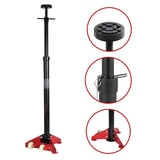 HIGH UNDER CAR SUPPORT STAND TALL AXLE JACK SUPPORT UNDER HOIST STAND LIFTER RAM - Front View