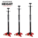 HIGH UNDER CAR SUPPORT STAND TALL AXLE JACK SUPPORT UNDER HOIST STAND LIFTER RAM - 45-Degree Angle