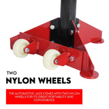 HIGH UNDER CAR SUPPORT STAND TALL AXLE JACK SUPPORT UNDER HOIST STAND LIFTER RAM - Rear View
