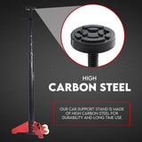 HIGH UNDER CAR SUPPORT STAND TALL AXLE JACK SUPPORT UNDER HOIST STAND LIFTER RAM - Close-Up Angle