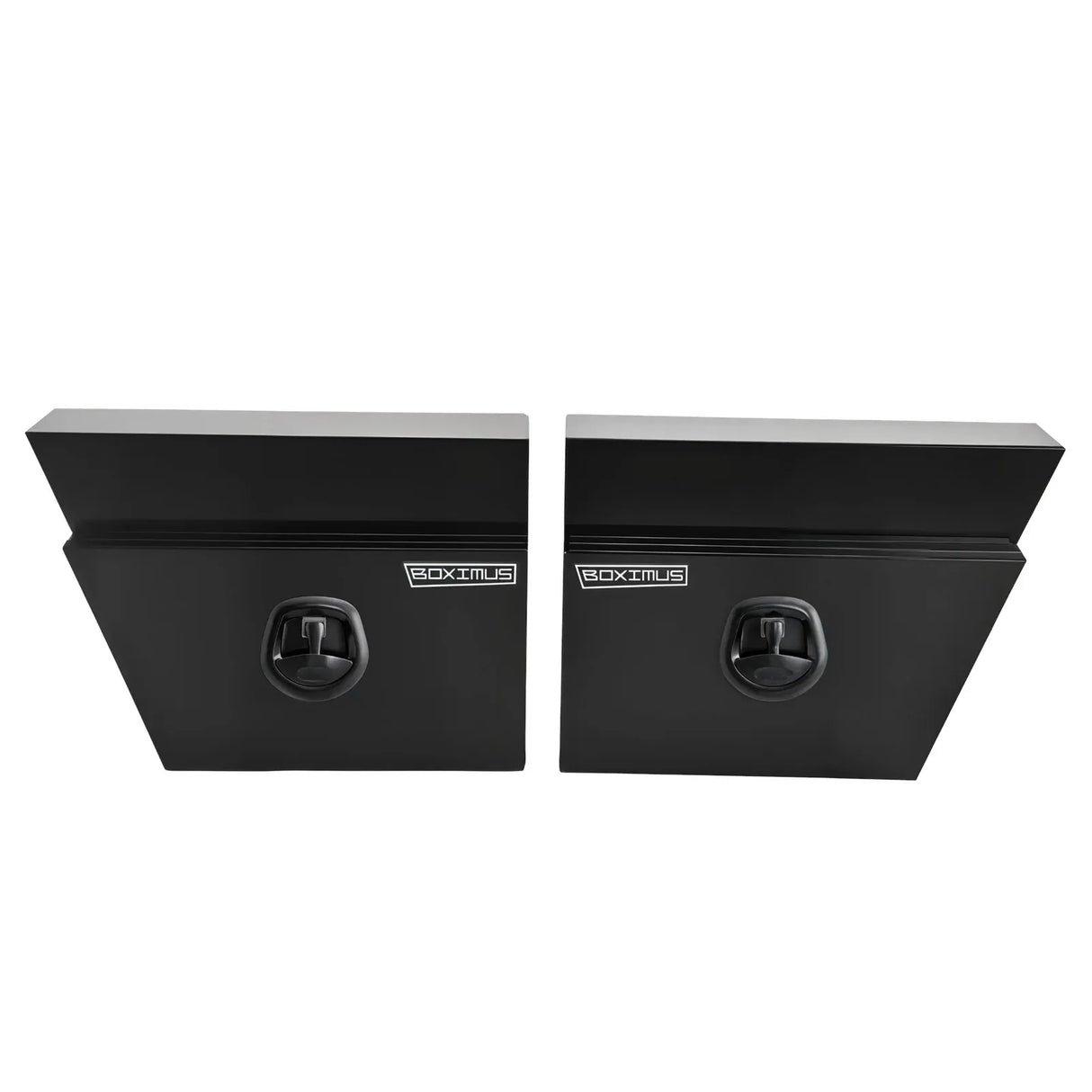 600mm Pair of Under Tray Tool Box Aluminium Undertray Underbody Toolbox Black