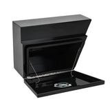 600mm Pair of Under Tray Tool Box Aluminium Undertray Underbody Toolbox Black - 45-Degree Angle