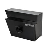 600mm Pair of Under Tray Tool Box Aluminium Undertray Underbody Toolbox Black - Close-Up Angle